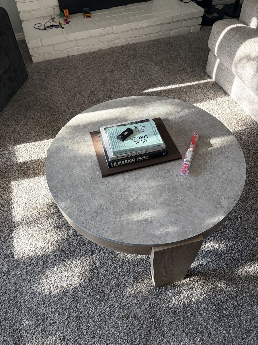 Ashley Furniture Guystone Coffee Table + 2 End Tables (Set of 3) - Like New