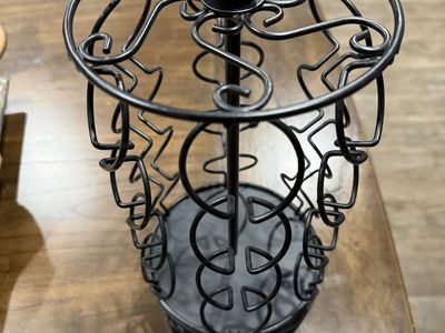 Black Metal K-Cup Pod Carousel Holder Coffee Pod Storage Organizer Stand