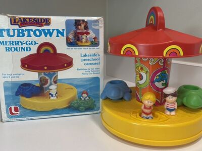 Rare Lakeside Tubtown Merry-Go-Round Playset
