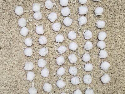 Snowball ornaments for Christmas tree