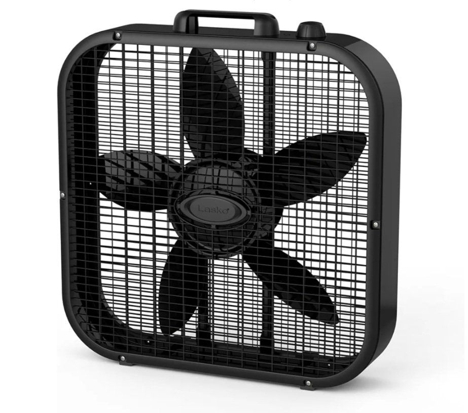 Lasko 20" 3-Speed Decor Colors Box Fan Black Esp