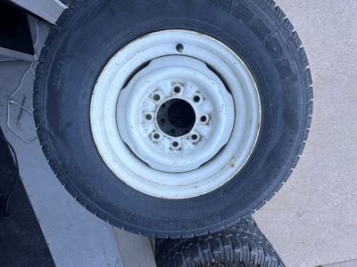 Chevy 8x6.5 lug steelies
