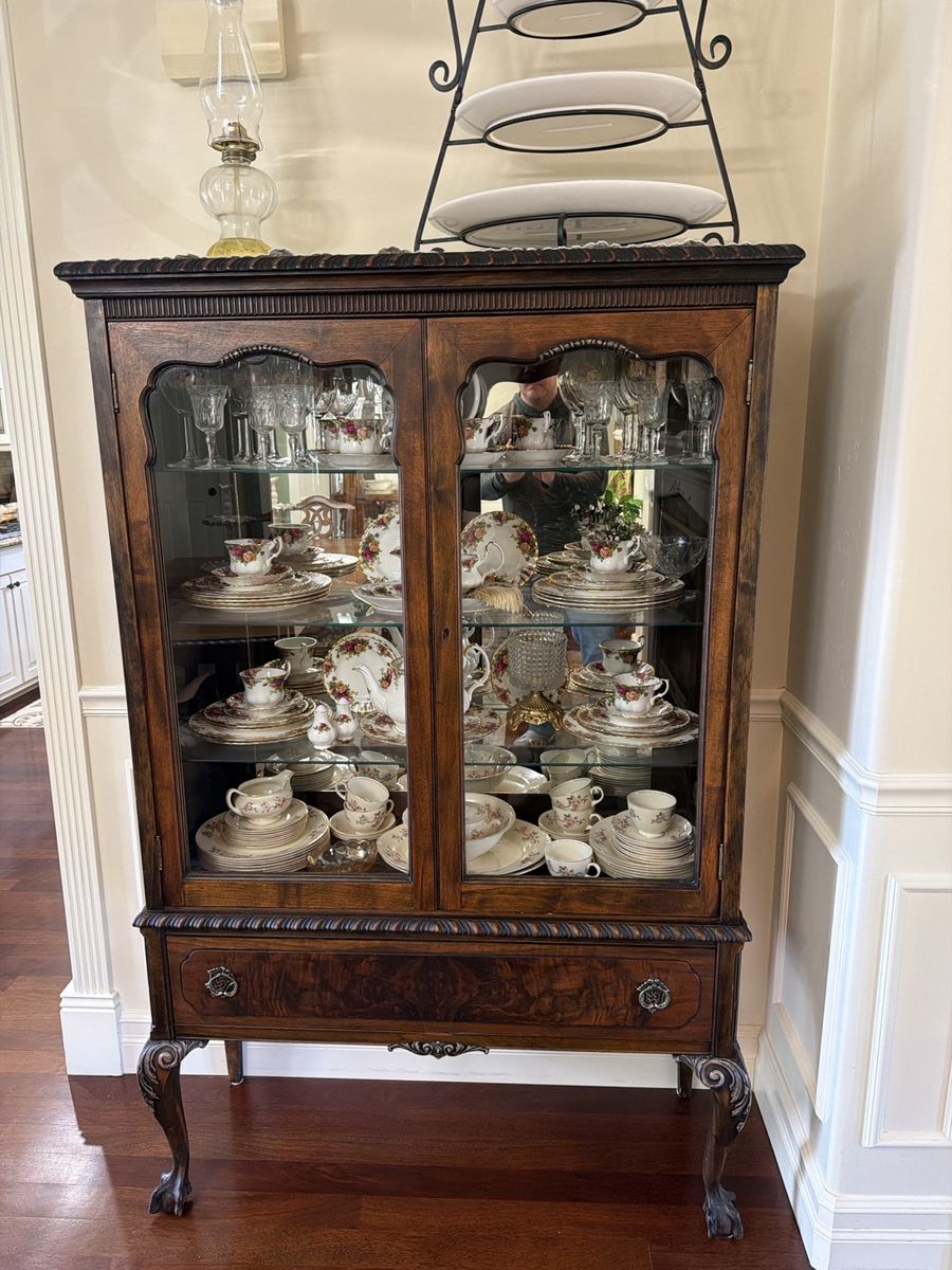 1920s Johnston-Kurtz Handmade Solid Mahogany Dining Set