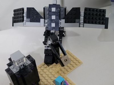 Lego Minecraft end battle