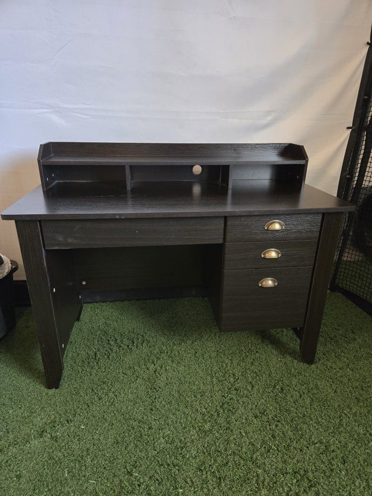 Office Desk Espresso Brown
