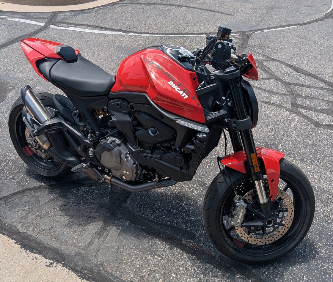 2022 Red Ducati Monster Plus