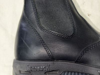 Redback Boots Black Leather Chelsea Work Boots Men's Size 11 US