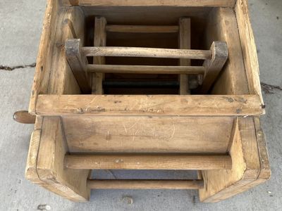 Vintage Wooden Hand-Cranked Butter Churn Farmhouse Decor