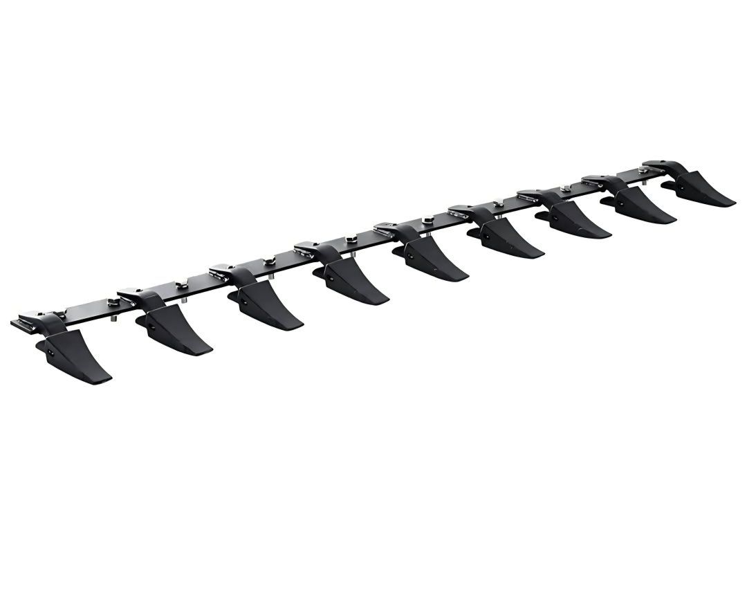 Bucket Tooth Bar, 72'', Heavy Duty Tractor Bucket 9 Teeth Bar for Loader Tractor Skidsteer, 4560 lbs Load-Bearing Capacity Bolt