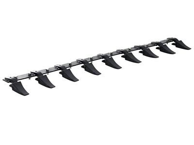 Bucket Tooth Bar, 72'', Heavy Duty Tractor Bucket 9 Teeth Bar for Loader Tractor Skidsteer, 4560 lbs Load-Bearing Capacity Bolt