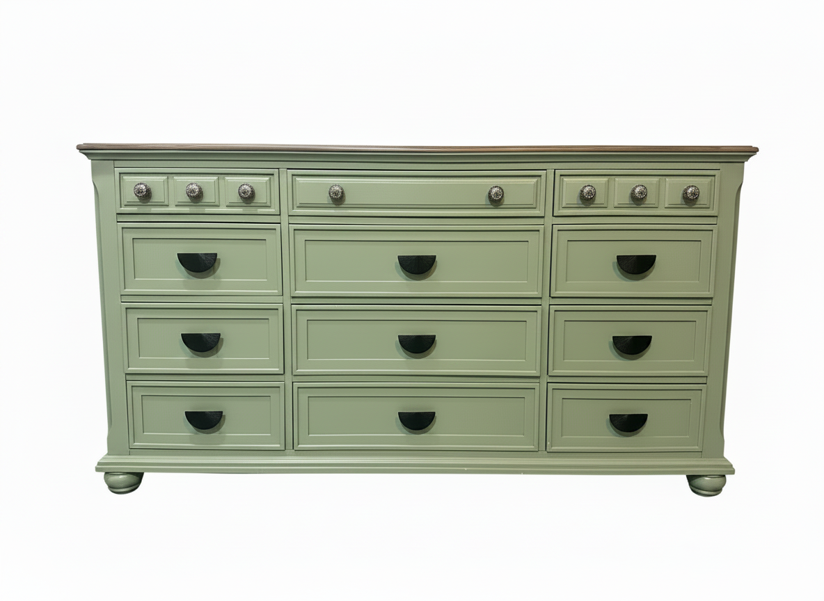 Refinished Dresser & nightstands set