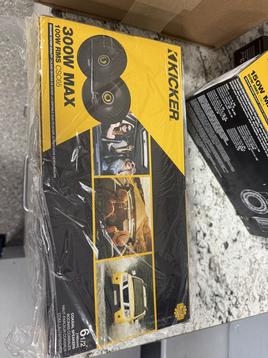 Kicker CSC5 CS Series 6.5" 300W Max 2-Way Coaxial Car Speakers (Pair) 4” Pair , 3 1/2 Pair