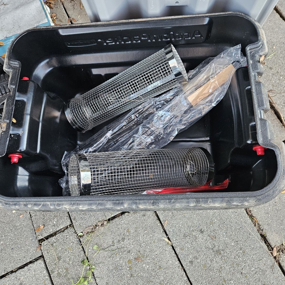 BBQ accessories, cages for vegetables and skewers