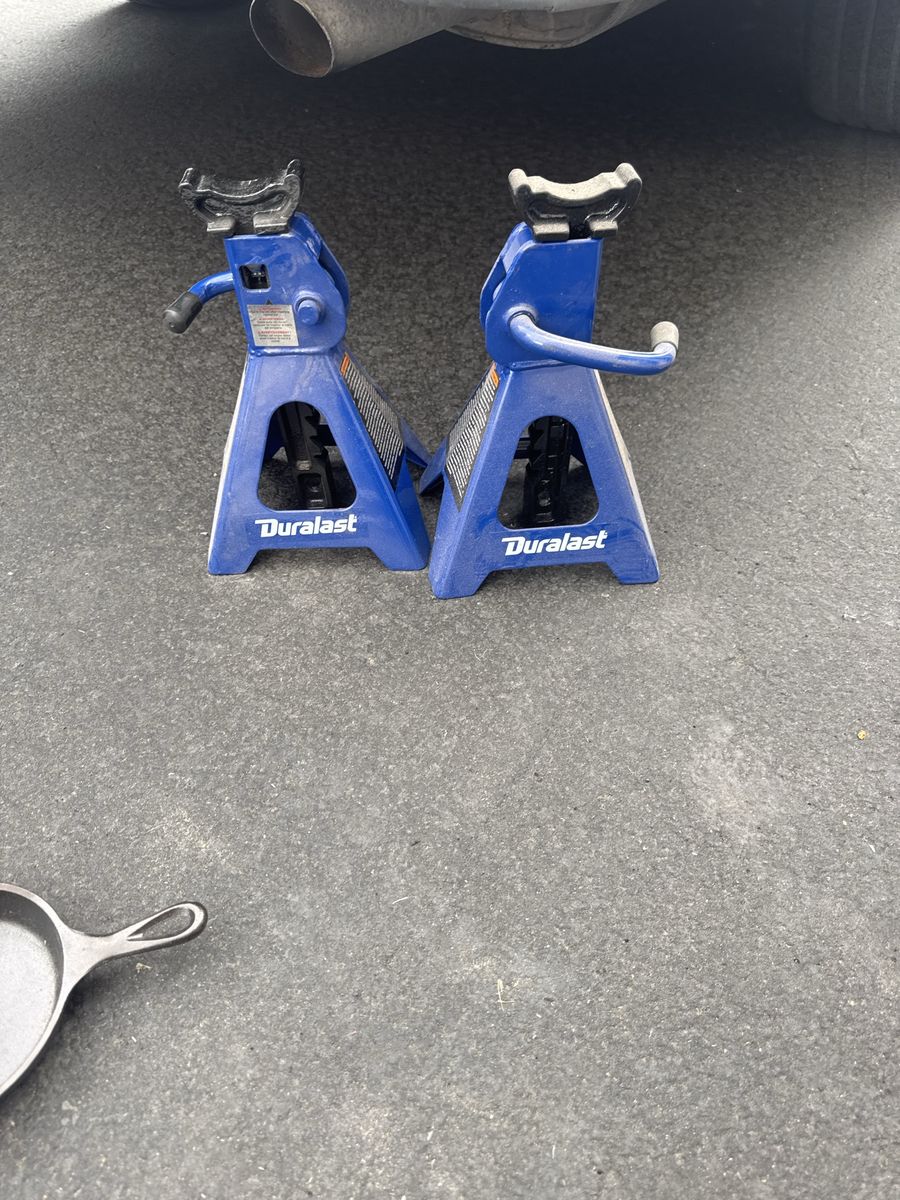 Duralast 2 Ton Jack Stands Pair Blue Steel