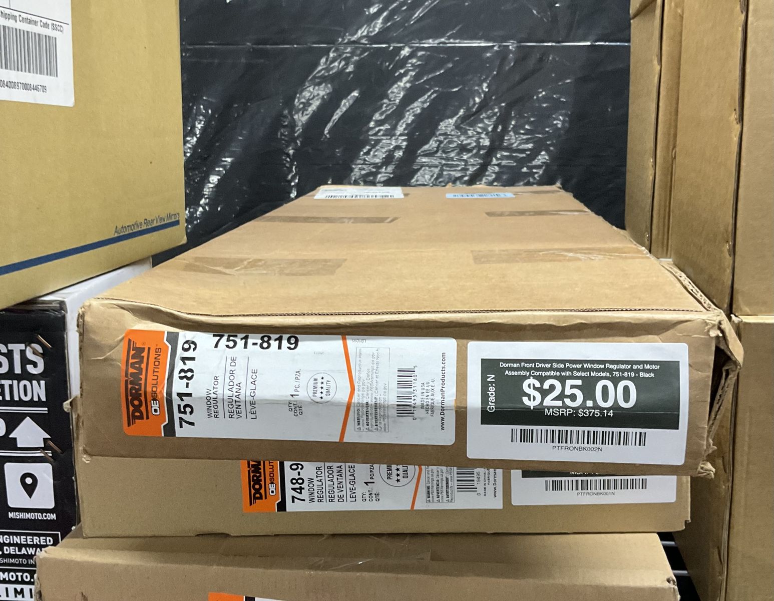 Dorman Front Driver Side Power Window Regulator & Motor Assembly (751-819)