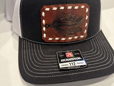 Richardson 112 Trucker Hat Feelin Fly Leather Patch Snapback Cap