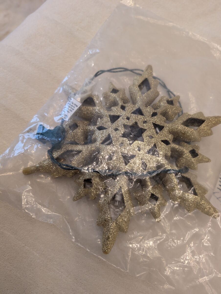 Large Glitter Snowflake Holiday Decoration / Ornament/ tree topper