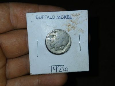 1926 US Buffalo Nickel Collectible Coin in Cardboard Flip