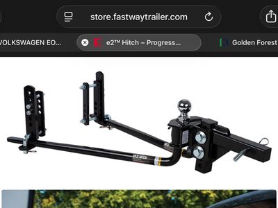 e2 Fastway Trailer Hitch - Round Bar 10,000 lbs Weight Distribution & Sway Control