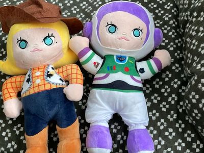 Collector Pop mart Molly woody and buzz lightyear plush 10”