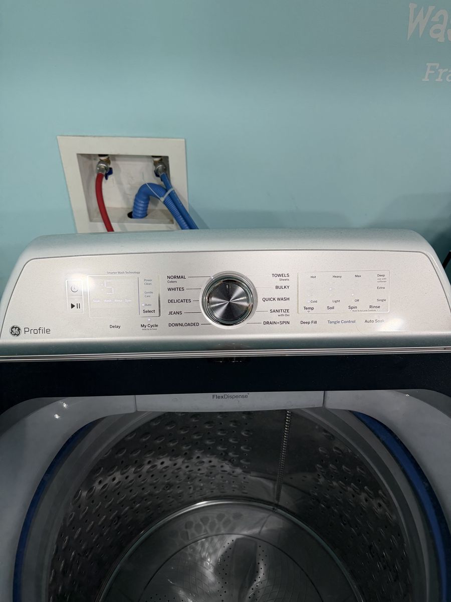 GE Profile Washer + Gas Dryer