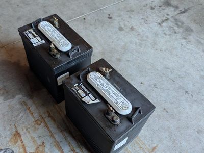 DieHard G-110-12 Deep Cycle Marine/RV Batteries - Pair, 225 AH, Heavy Duty