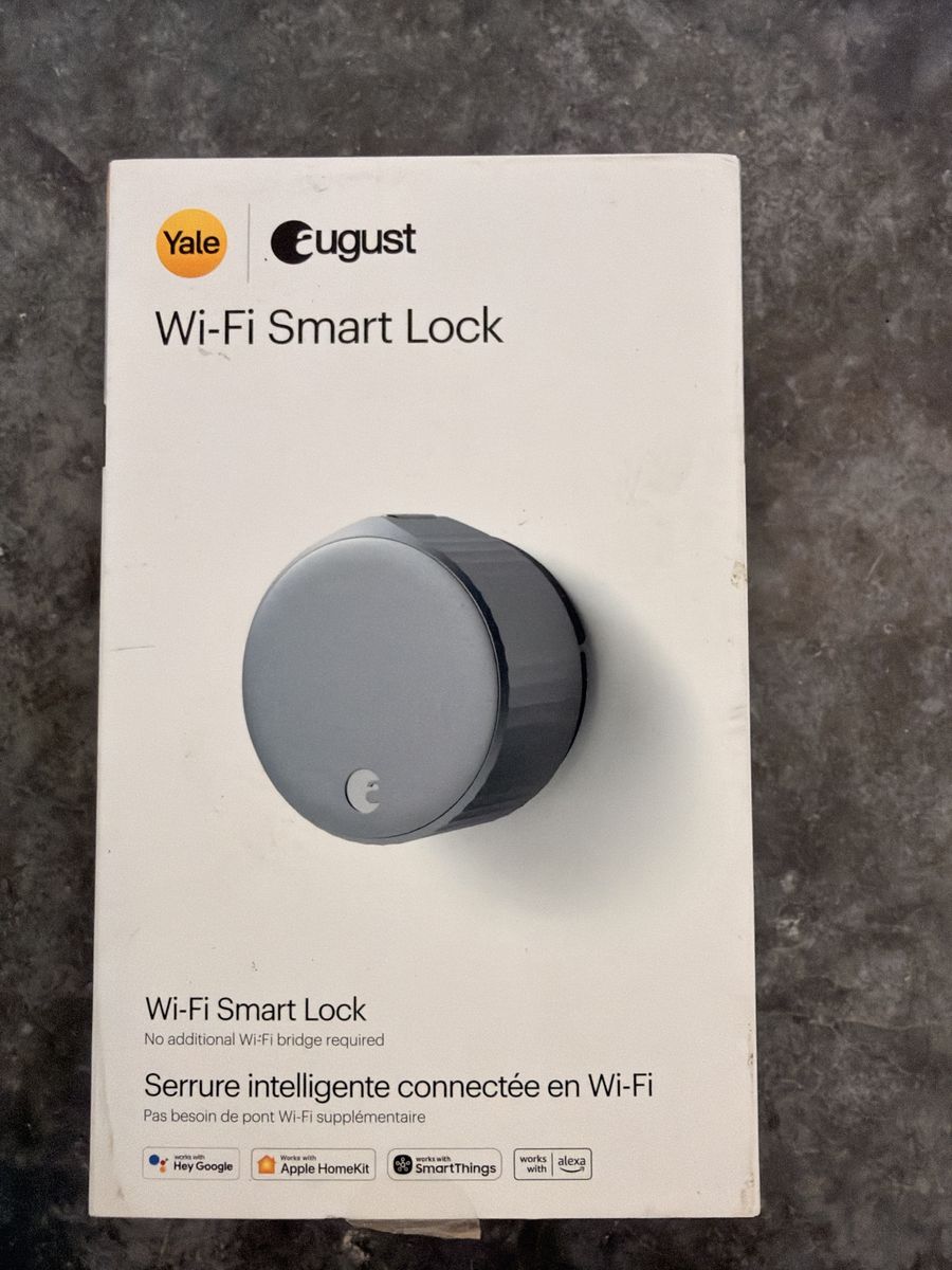 Yale August Wi-Fi Smart Lock - No Bridge Required, Works with Alexa, Hey Google, Apple HomeKit