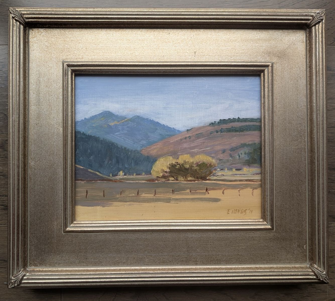 "Salt River Valley" Wyoming Landscape, Oil on Canvas, Earl Jones, 8x11