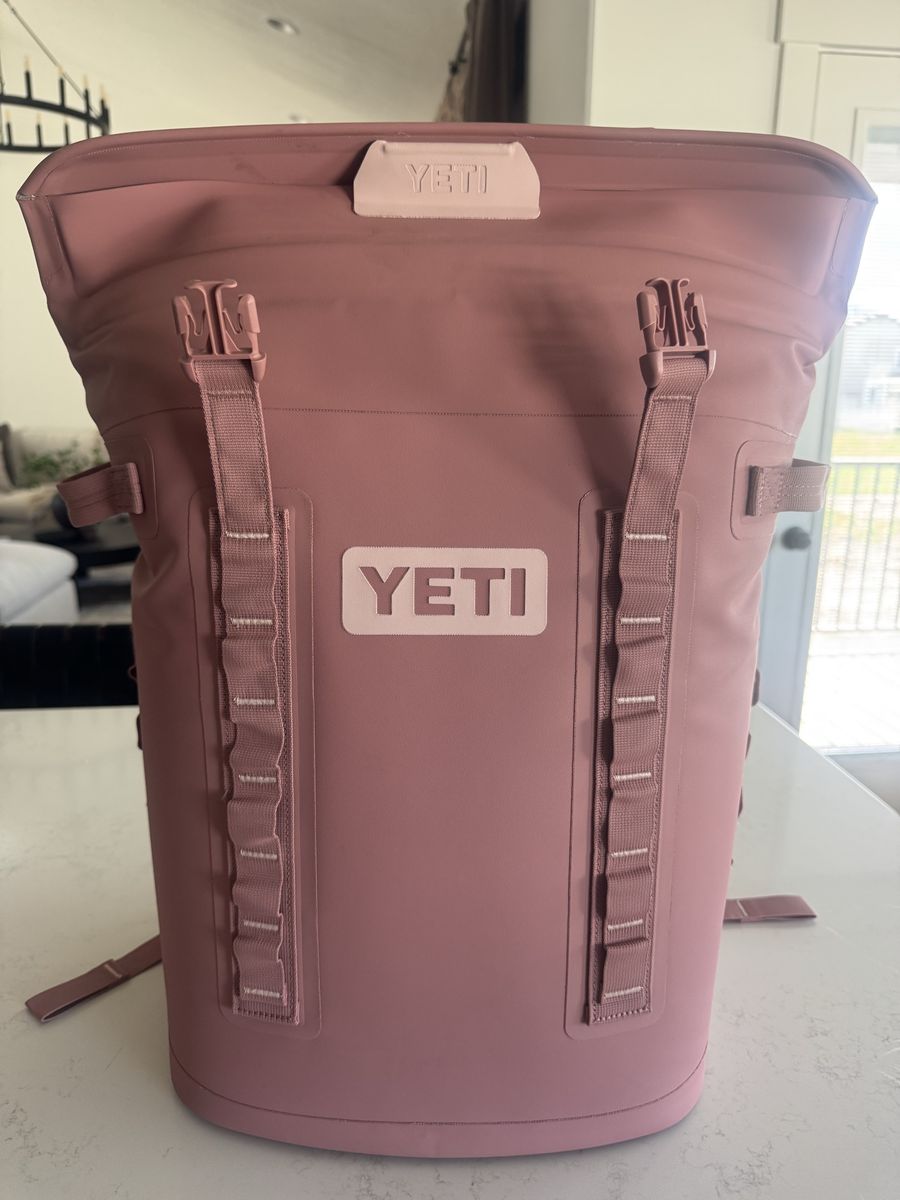 YETI Hopper M20 Backpack Soft Cooler - Nordic Pink - Leakproof, Portable, Comfortable