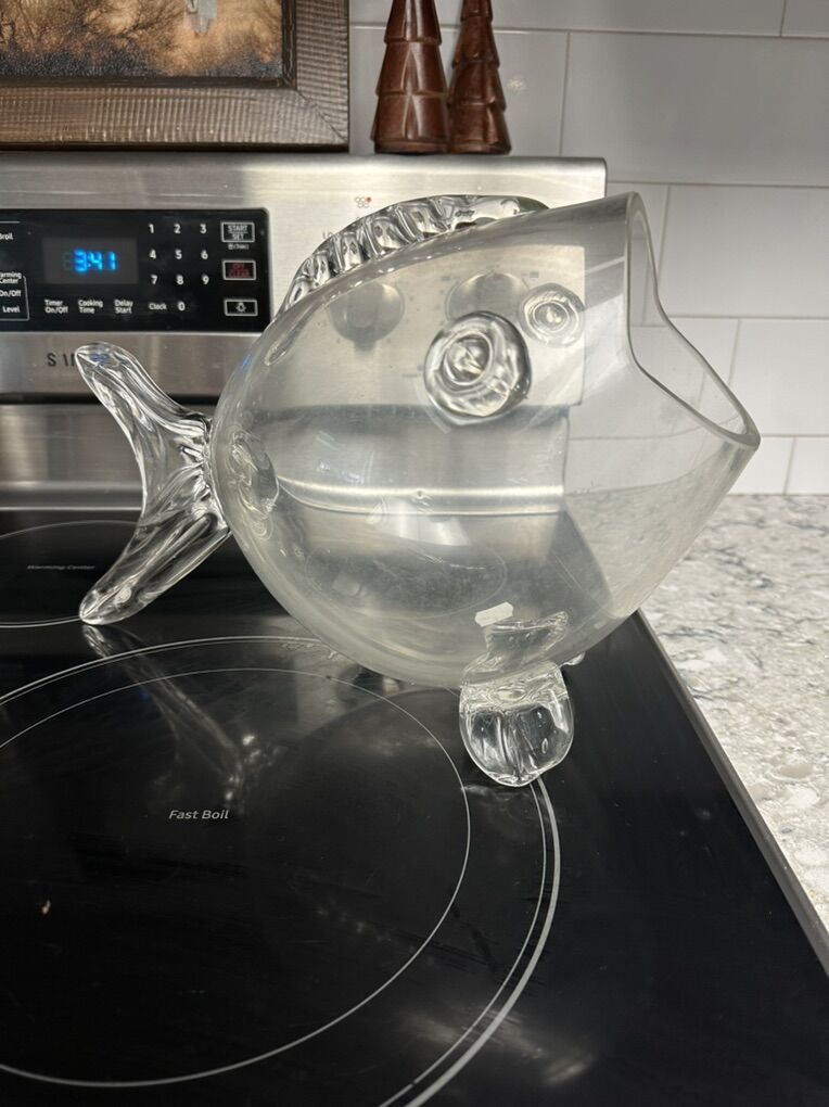 Blenko Style Glass Fishbowl