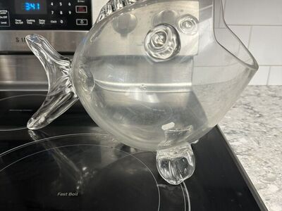 Blenko Style Glass Fishbowl