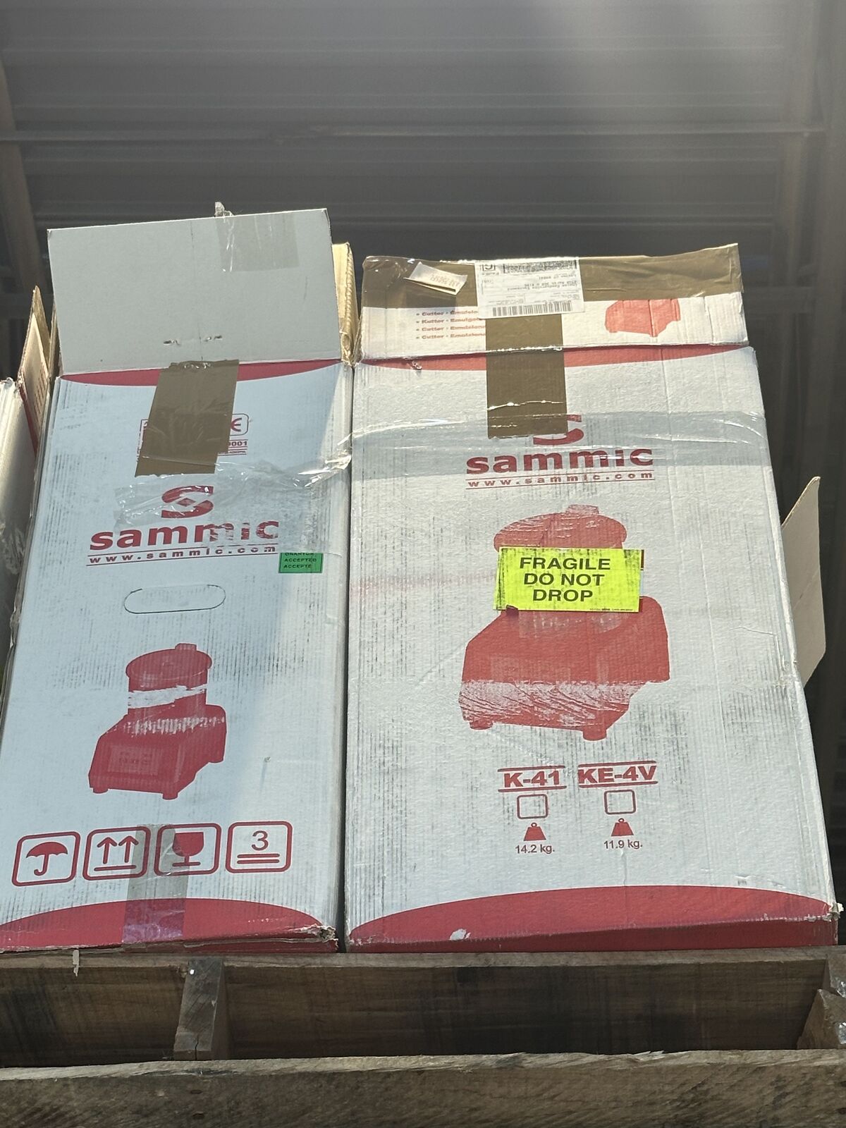 Sammic Bowl Set w/ Lid, Hub Assembly, Plug, and Stirrer Crank