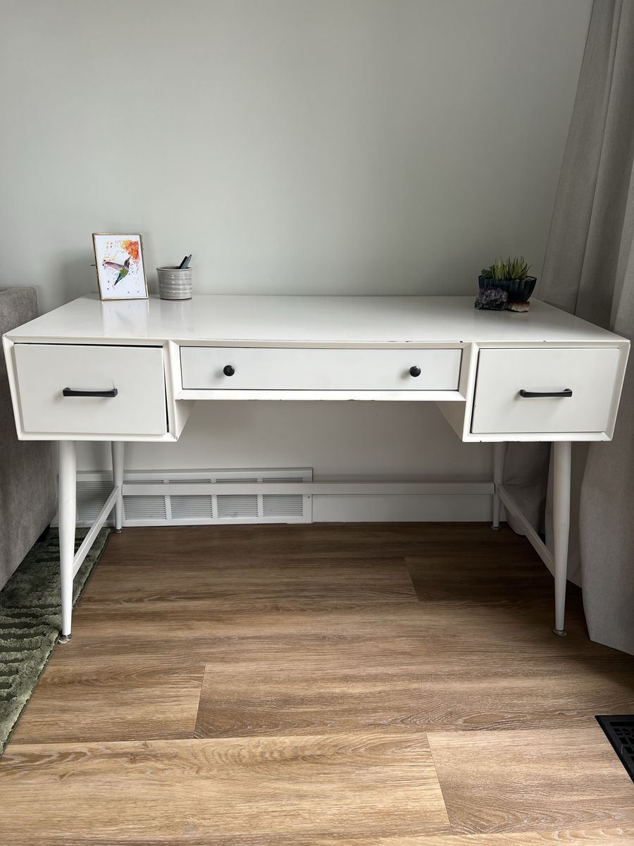 All Modern White Desk