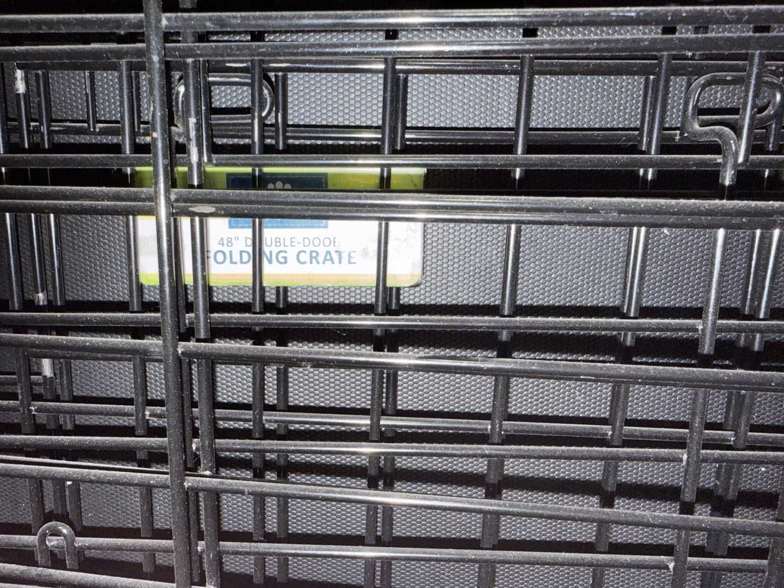 48" Double Door Folding Dog Kennel Crate