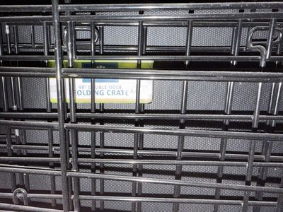 48" Double Door Folding Dog Kennel Crate