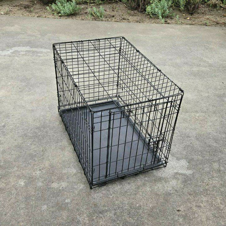 Medium You & Me 30" Metal Dog Cat Kennel Crate Cage Folds