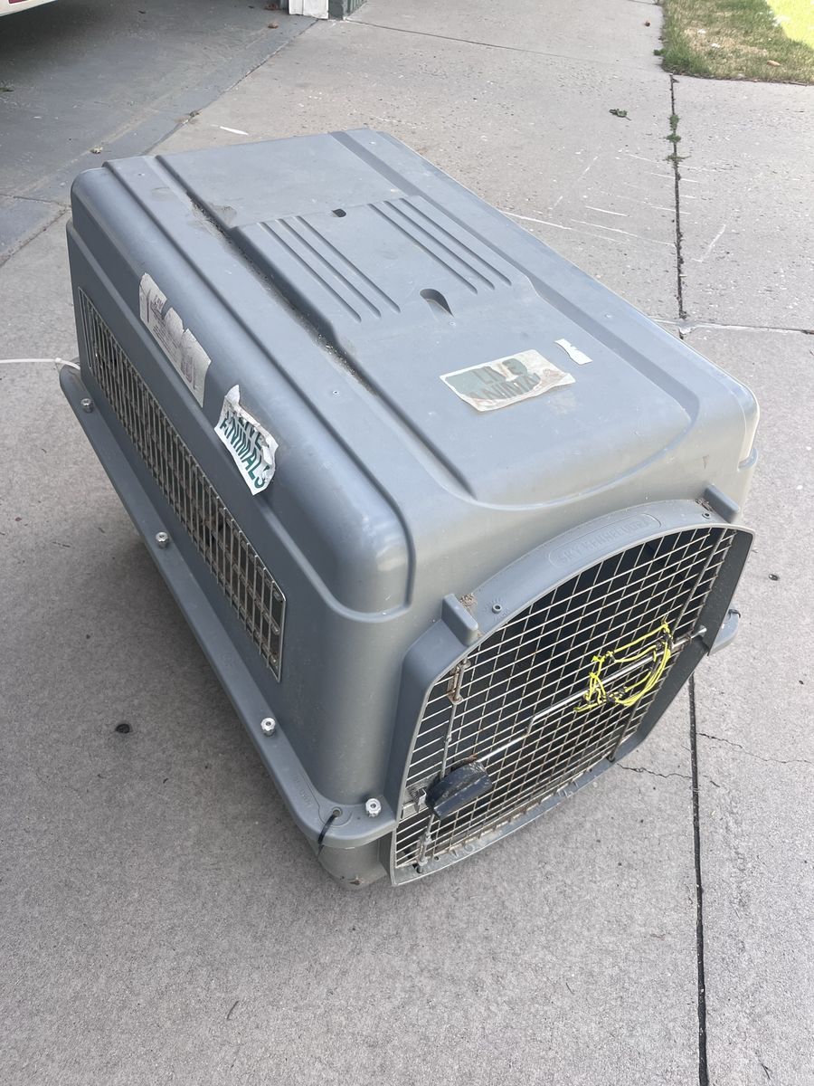 Petmate Vari Kennel Ultra Pet Carrier Dog Crate - Large, Gray, Travel Approved