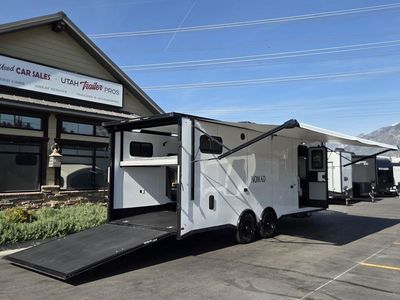 8x24 / 8.5x24 Nomad 24FK SE Toy Hauler Travel Trailer Enclosed R.V Stealth Nomad 2026