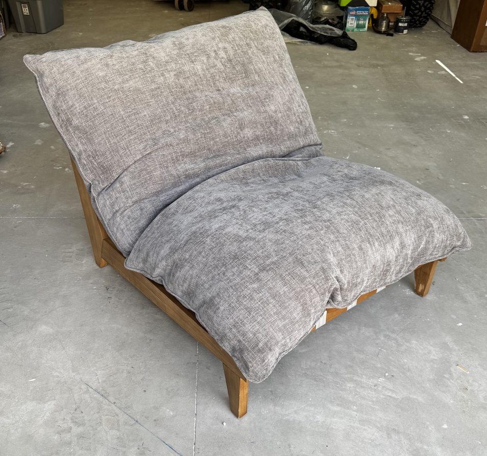 NEW Member's Mark Cloud Lounge Accent Chair Mushroom Color Wood Base