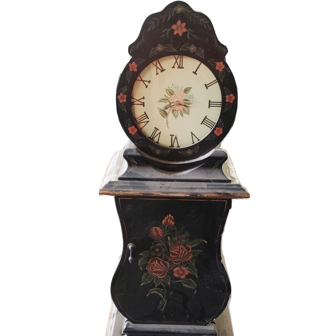 Black Hand-painted Swedish Mora Clock