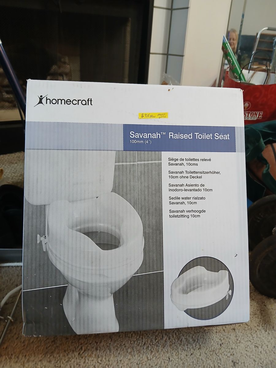 Homecraft Savanah Raised Toilet Seat 100mm 4 Inch