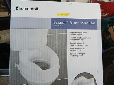 Homecraft Savanah Raised Toilet Seat 100mm 4 Inch