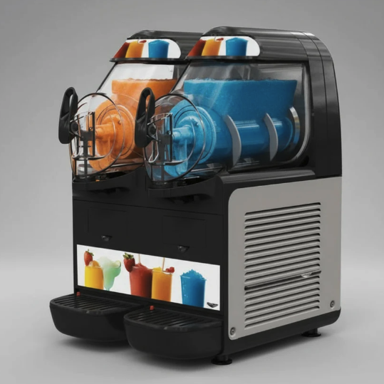 VOLLRATH Granita Machine Frozen Beverage Dispenser 1.58 Gal Bowls VCBA128-302 (AS-IS, Damage to the ventilation grille)