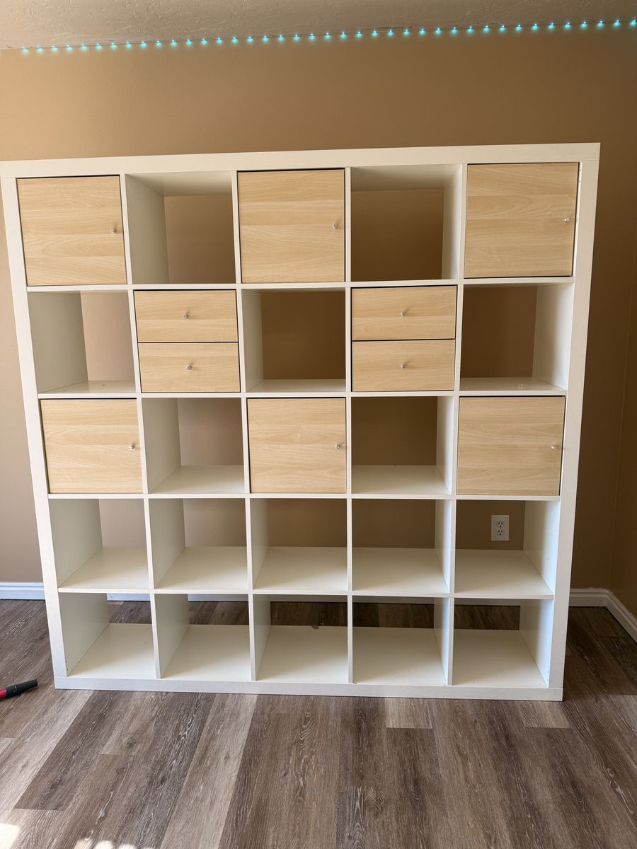 Ikea Kallax Cube Shelving With Inserts