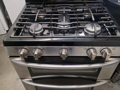 Lg double oven gas range