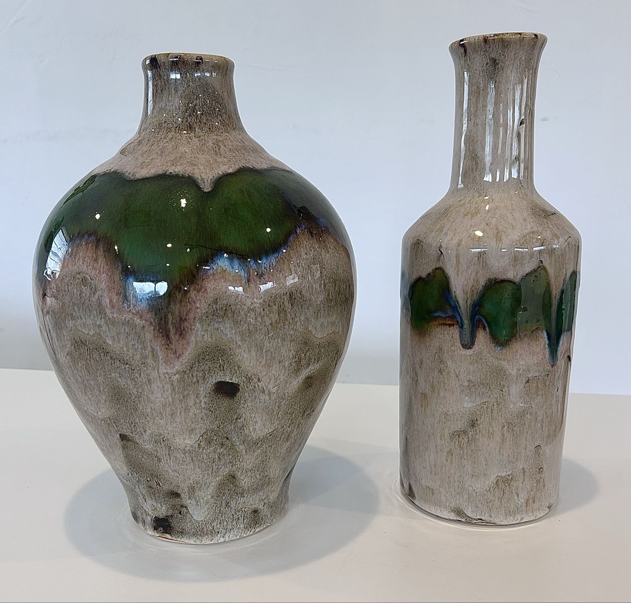 Pottery Set (2) Decorative