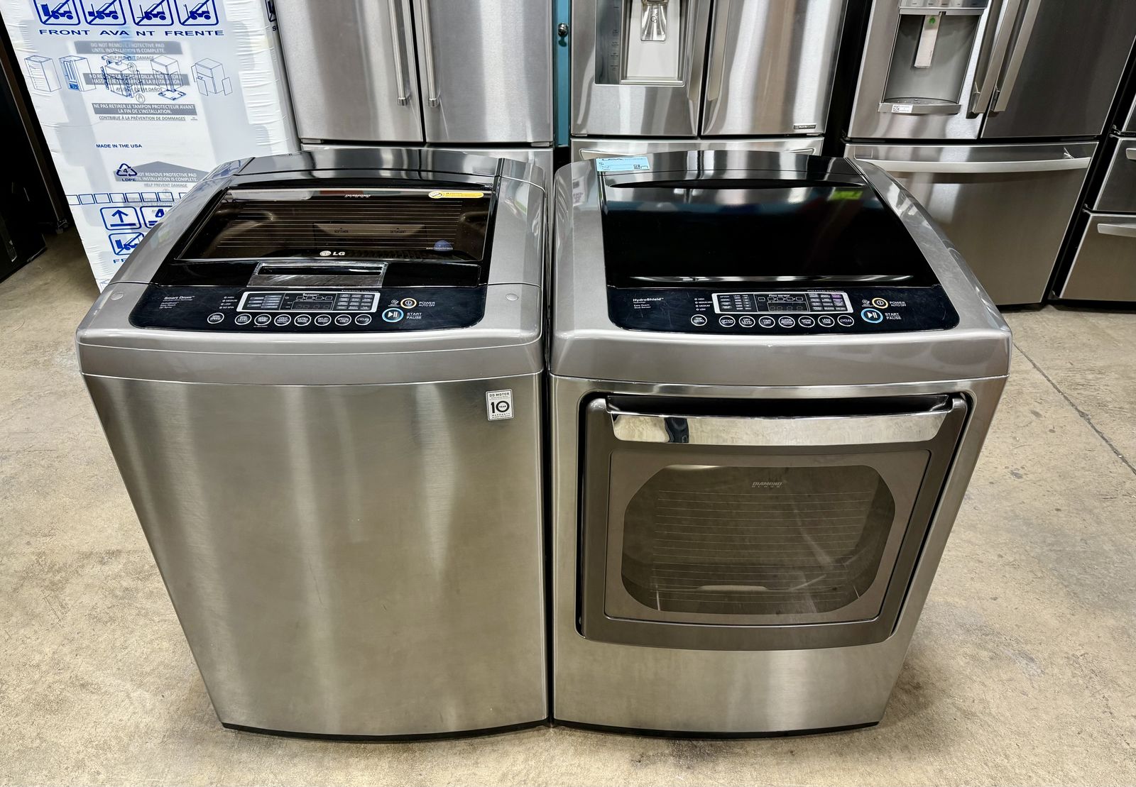 LG WASHER AND DRYER SET WITH WARRANTY