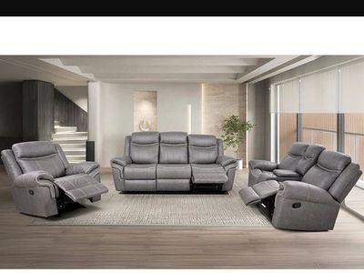 NEW RECLINING Leather SOFA & LOVESEAT and CHAIR - NEW IN BOX