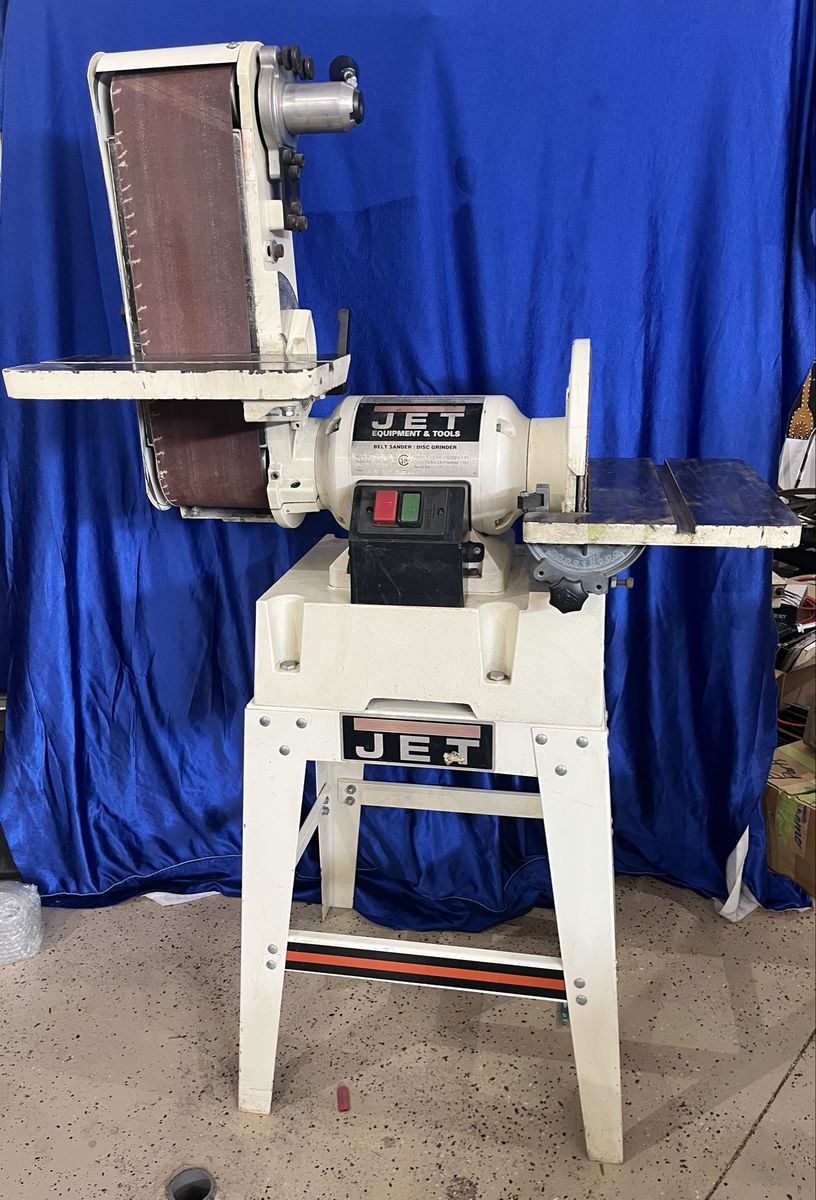 JET Equipment & Tools Belt Sander / Disc Grinder with Stand