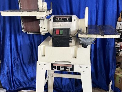 JET Equipment & Tools Belt Sander / Disc Grinder with Stand